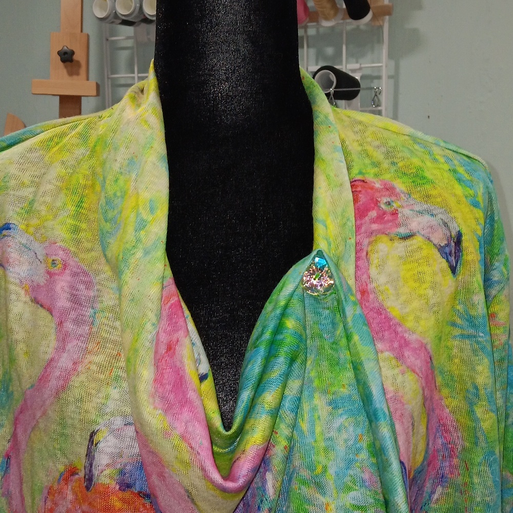 LEOME LOVEGROVE flamingo swing cardigan nwt XXL